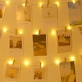 thumbnail image 1 of Fiudx Cadena de Luces Led, Diseño de Estrella Impermeable, Flexible y Plegable, Ideal para Bodas, Navidad, Halloween, Fiestas, Hogar, Decoración de Exteriores, Funciona con 2 Pilas Aa, Blanco Cálido., 1 of 7
