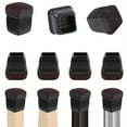 thumbnail image 3 of Ezprotekt 24 Pcs Chair Leg Floor Protectors Covers with Felt Furniture Sliders, Chair Leg Caps (0.75" Square, Black), 3 of 10