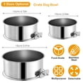 thumbnail image 4 of iMountek Stainless Steel Dog Bowl Pets Hanging Food Bowl with Clamp Holder L, 4 of 10