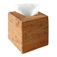 thumbnail image 1 of Caja de pañuelos de ratán creativa hecha a mano, caja de pañuelos pastoral para sala de estar, oficina y escritorio, 1 of 5