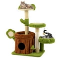 thumbnail image 1 of Gymax 36'' Cat Tree Tower w/Perch Condo Platforms Petal Scratching Board for Indoors, 1 of 10