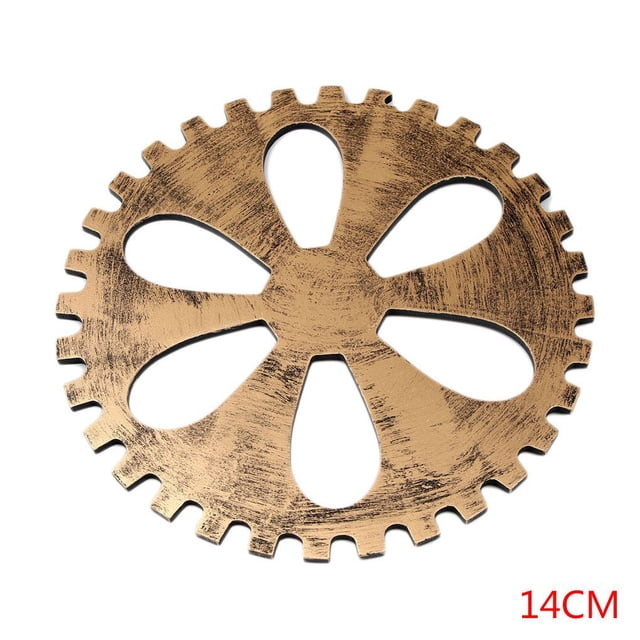 Engranaje de madera Decoración de pared Restaurante Bar DIY Rueda dentada decorativa Steampunk Decoración del hogar Vogacara JJ19191-01