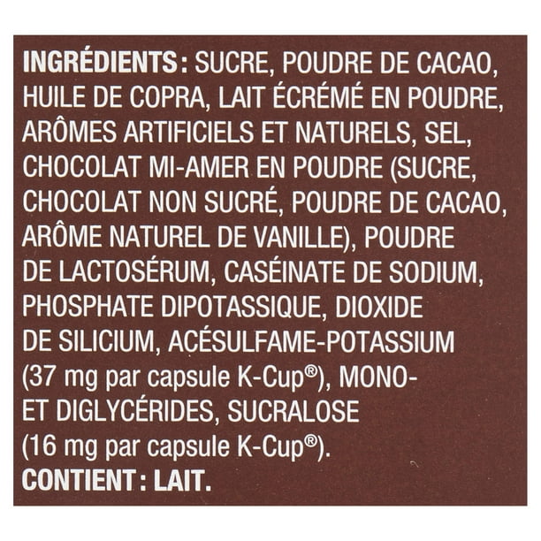 Dosettes K-Cup® de chocolat chaud à la vanille Laura Secord