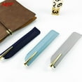 thumbnail image 3 of Porte-crayon en Cuir PU Sac de Rangement pour Stylos Étui à Stylos Couleur Unie Résistant à l'Usure Housse de Protection pour Stylo Petit Signe A8, 3 of 6