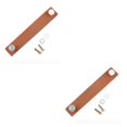 thumbnail image 4 of Tirador de cajón de cuero suave Injueey 2Conjunto Marrón claro 156 mm, 4 of 6