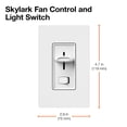 thumbnail image 2 of Lutron Electronics SFSQ-LF-WH Skylark Fan Control, White, 2 of 5