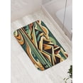thumbnail image 3 of Ambesonne Lake Bath Mat, Mountain Landscape Mid Century, 30.2" x 20", Orange Almond Green, 3 of 3