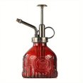 thumbnail image 5 of Botella pulverizadora de riego de vidrio, regadera con bomba superior de plástico de bronce Vintage, botella de pulverización de vidrio, señor de plantas, para plantas de casa, 1 ud., 5 of 5