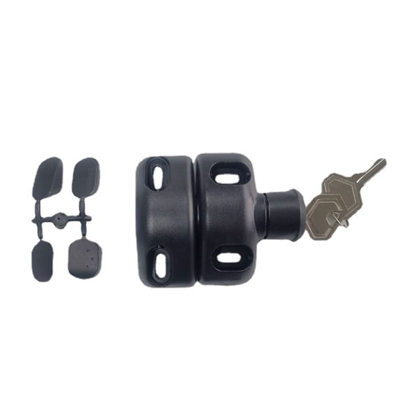 Matsuzay Cerradura de pestillo magnético de plástico, plástico, puerta de ABS, pasador de seguridad magnético de plástico Cerradura de Cerraduras de hardware con llaves