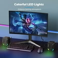 thumbnail image 5 of LENRUE 807S Gaming PC Computer Speaker with Colorful Led Light , 10W Loud HD Stereo Sound, 2.0 USB Powered 3.5mm Aux Input, 5 of 7