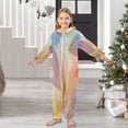 thumbnail image 6 of Soft Big Kids Onesie Pajamas Cozy Loose-Fit Jumpsuits for kids with Pockets for Christmas Lounge & Play Colorful Leaf Skeletons, 6 of 8