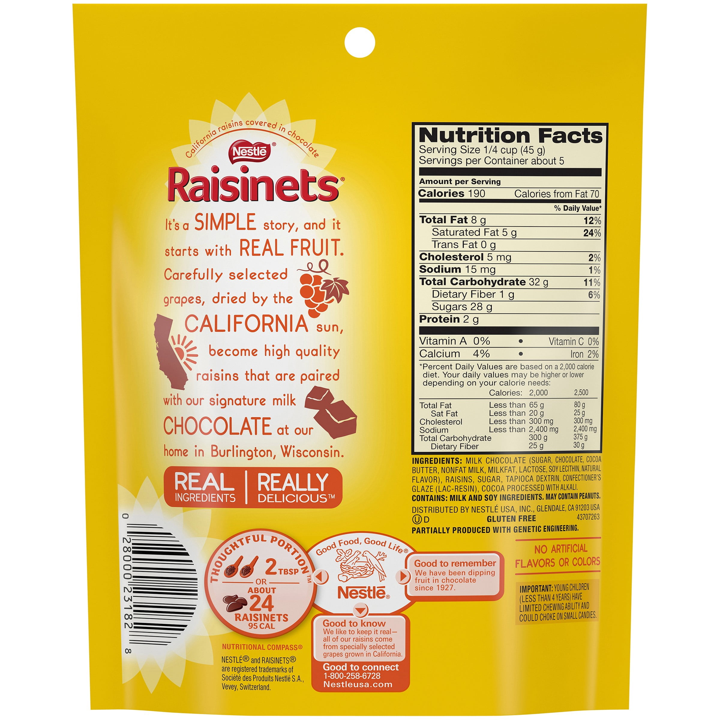 Nestle Raisinets Milk Chocolate with Covered Raisins, 8 oz.