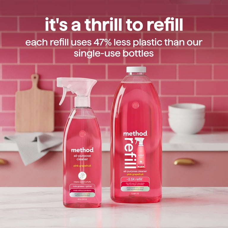Method All-Purpose Cleaner Refill, Pink Grapefruit, 68 oz photo 2
