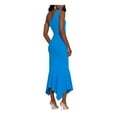 thumbnail image 2 of XSCAPE Womens Blue Zippered Ruffled Hi-lo Hem Sleeveless Asymmetrical Neckline Maxi Evening Body Con Dress 6, 2 of 3