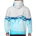 thumbnail image 7 of Goofa Crystal Clear Water Splash for Men's Hooded Sweatshirt - Lightweight Pullover Hoodie with Kangaroo Pocket, Perfect for Everyday Wear-Large, 7 of 7
