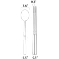 thumbnail image 6 of (Set of 2) Modern Style Premium Stainless Steel Spoon & Chopstick Set, Made in Korea (White), 6 of 7