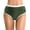 Army Green, variant on Womens Bikini Bottoms High Cut Tummy Control Swimsuit Solid Color Ruched Scrunch Swim Bottom Army Green L