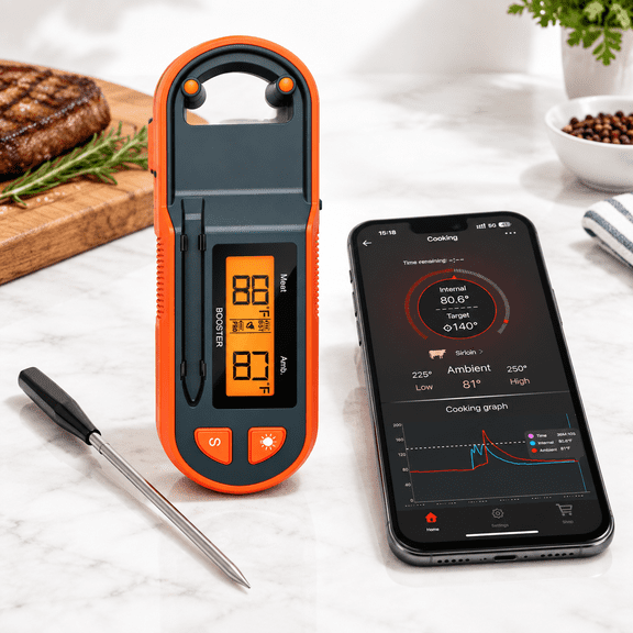 600ft Wireless Meat With Ultra-thinner Probe