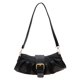 thumbnail image 1 of Bolsa de hombro plisado Color sólido PU Cuero Cloud Underarm Bag para fiesta (Negro) Tmvgtek Para Estrenar, 1 of 9