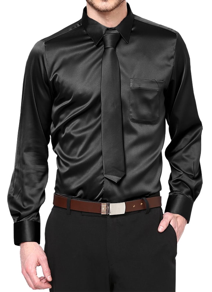 boys black long sleeve dress shirt