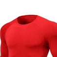 thumbnail image 4 of Gymvis Shirts for Men,T Shirts for Men,Long Sleeve,Red, 4 of 6