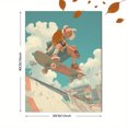 thumbnail image 3 of Qisvanset 12x16 Inch The Great Wave Off Kanagawa Inspired Canvas Print Wall Art, 3 of 5