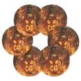 thumbnail image 3 of BZSMCE 6Pcs Drink Coasters With Holder 3.94Inch Anger Halloween Pumpkin Creative Coil Coaster Coasters Colors Absorbent Coasters for Drinks Coasters Set Thicken Heat for Home Table, 3 of 7