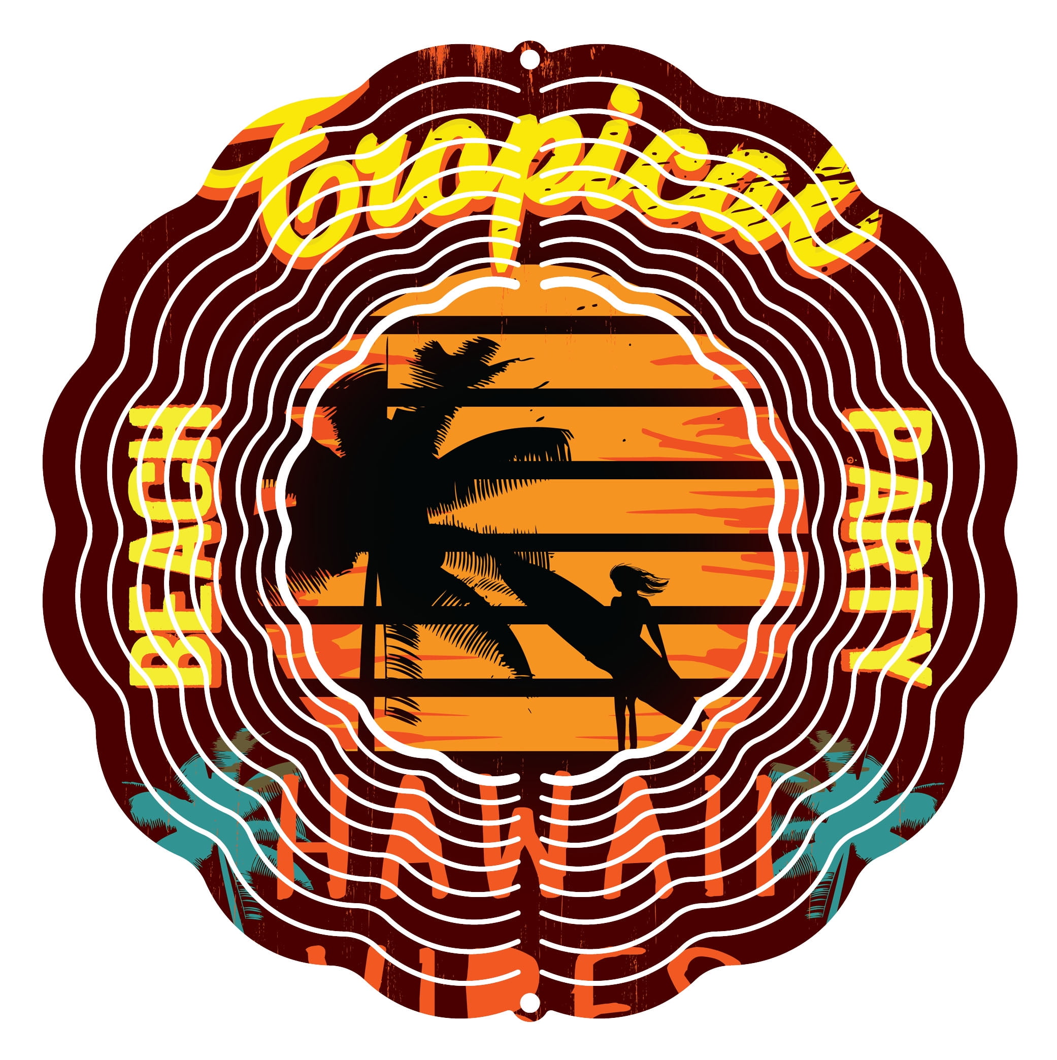 Next Innovations 10 in. Hawaii Surf Wind Spinner