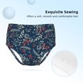 thumbnail image 2 of Pofeuu Leaves Snowflakes Print Soft Cotton Underwear Girls'Briefs Soft Undies, 2 of 7