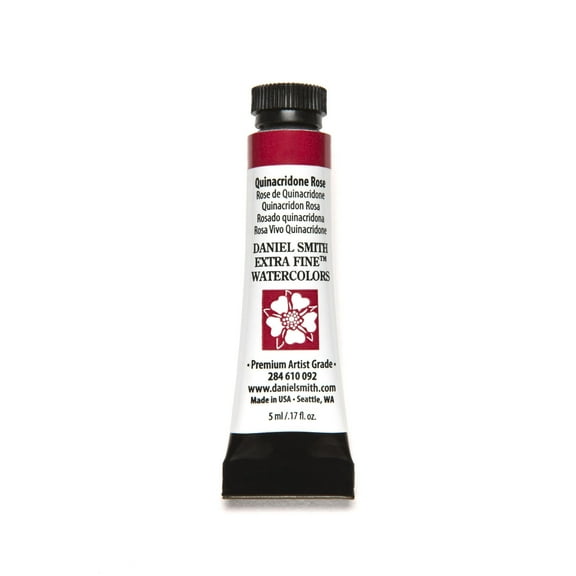 Daniel Smith Extra Fine Watercolor, 5 ml, Quinacridone Rose