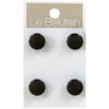 Le Bouton Black 1/2" Shank Buttons, 4 Pieces