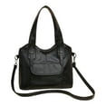 thumbnail image 1 of Bolso de hombro para mujer, suave, de piel sintética, elegante, para teléfono, cosméticos y viajes. Negro, 1 of 7
