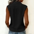 thumbnail image 5 of Womens Cotton Linen Summer Tops, Sleeveless Shirts for Women Casual Lightweight Button Down Lapel Tank Top Dressy Blouses Mothers Gifts, 5 of 6