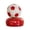 Red, variant on FastXmas Ceramic Rotating Soccer Ball Desk Decoration, Office Stress Relief Spinners Desktop Ornament Interactive Gift For Office Home Workspace Decor(Orange)