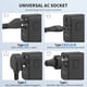 thumbnail image 5 of EPICKA Adaptador de viaje universal GaN Adaptador de enchufe internacional con 3 USB-C 70W PD carga rápida y 2 adaptadores USB-A Cargador de pared todo en uno para EE. UU. UE Reino Unido AUS (TA-105 P, 5 of 6