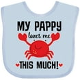 thumbnail image 3 of Inktastic My Pappy Loves Me Boys or Girls Baby Bib, 3 of 4