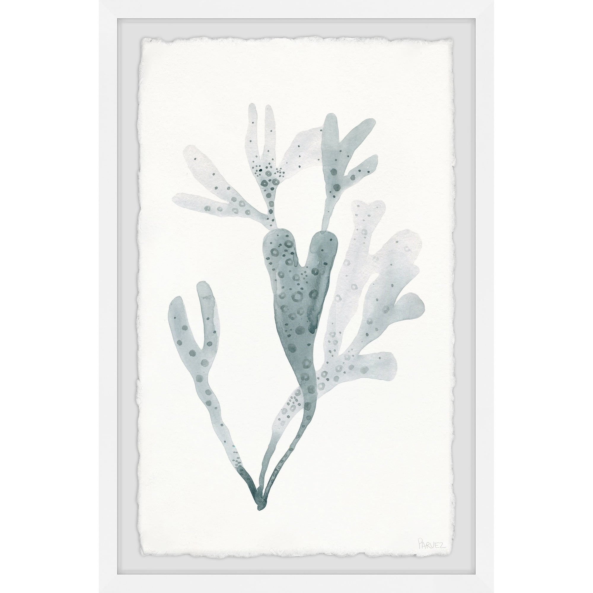 Parvez Taj Blue Staghorn Framed Wall Art