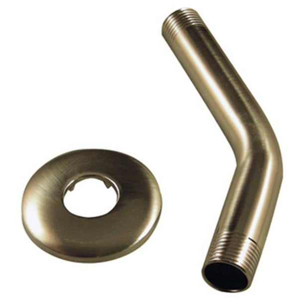 9D00089182 6 x 5 in. Shower Arm & Flange Assembly, Brushed Nickel