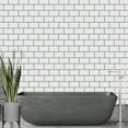thumbnail image 3 of White Subway Back Splash Tile Grey Grout, 3 of 5
