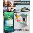 thumbnail image 6 of Bird Feeder with Camera, 4K HD AI Identify Bird Species, Smart Solar-Powered Bird Feeder, Auto Capture Bird& Motion Detection for Watching, Camera Bird Feeders Present for Bird Lovers, 6 of 7