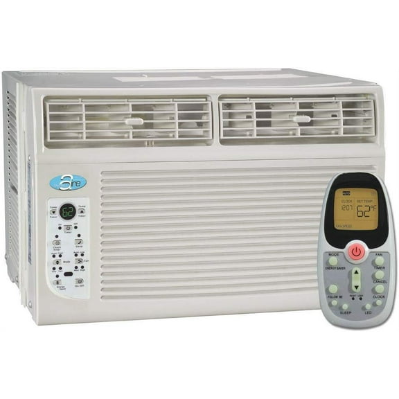 Perfect Aire Window Air Conditioner PAC6000 - 6000 BTU, Remote, 250 Sq Ft, Gray