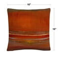 thumbnail image 3 of Baldwin Masters Fine ArtHorizon Abstract Bold Industrial Decorative Pillow, Red, 16″ x 16, 3 of 3
