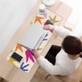 thumbnail image 3 of Long Mouse Pads for Desk,Colorful Dinosaur Footprints Pattern Desk Mats on Top Of Desks, Desk Mouse Pad Extra Large with 3mm Non-Slip Base and Stitched Edge for Gaming,Office,Work,Home 31.5"x11.8", 3 of 6