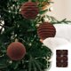 thumbnail image 5 of Uuiauoio 6 Pcs Christmas Velvet Balls Flocked Christmas Hanging Ornaments Velvet Balls Xmas Tree Ornaments Xmas Tree Bulbs for Wedding Anniversary Party, 5 of 7
