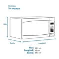 thumbnail image 4 of Microondas Midea 1.1 Pies Silver, 4 of 4