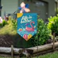 Large Pool Triangle Wobogo Flamingo Pool Triangle Garden Flag 28x40 in Large Yard Flag ...