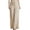 Beige, variant on Inleife Womens Pants Fashion Women Comfortable Casual Loose Straight Cylinder Solid Color Full Length Pants