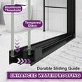 thumbnail image 6 of MAYEERTY 60x72in Sliding Shower Door, Aluminum Tempered Glass Shower Door, Shower Door with Anti-Water Seal, Matte Black, 6 of 8