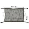 thumbnail image 2 of Cargo Net for Car Interior Roof Storage - Car Ceiling Net Pocket Overhead Top Bag Hanging Sundries Mesh Organizer with Drawstring, 2 of 9