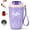 Purple, variant on Coffee Vacuum Flask, 12 Oz Stainless Steel Insulated Travel Mug with Temperature Display & Leak-Resistant Lid for Office, Travel & Commute